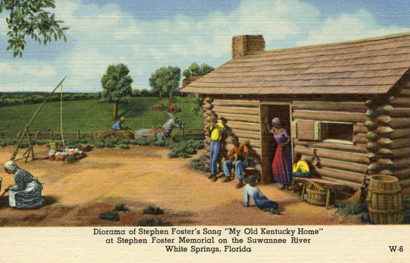 Diorama of Stephen Foster's Song My Old Kentucky Home at Stephen Foster Memorial on the Suwannee River, White Springs, FL - Carey's Emporium