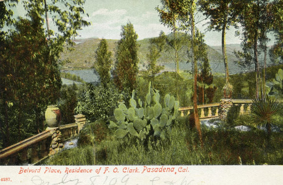 Belvord Place, Residence of F. O. Clark, Pasadena, CA - Carey's Emporium