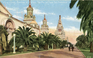 View Along Avenue of Palms, Pan. Pac. Int. Expo. San Francisco, CA - Carey's Emporium