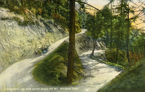 A Turnout on the Auto Road to Mt. Wilson, CA - Carey's Emporium
