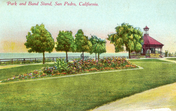 Park and Band Stand, San Pedro, CA - Carey's Emporium