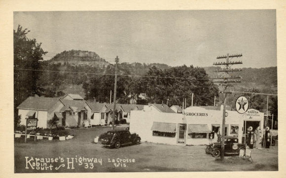 Krause's Kabin Kourt, Highway 33, La Crosse, WI - Carey's Emporium