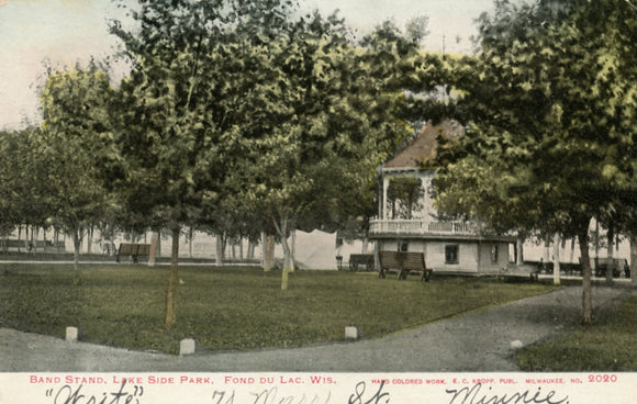 Band Stand, Lake Side Park, Fond du Lac, WI - Carey's Emporium