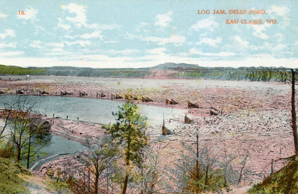 Log Jam, Dells Pond, Eau Claire, WI - Carey's Emporium
