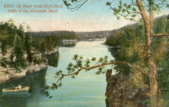 Up River From High Rock, Dells of the Wisconsin River, WI - Carey's Emporium