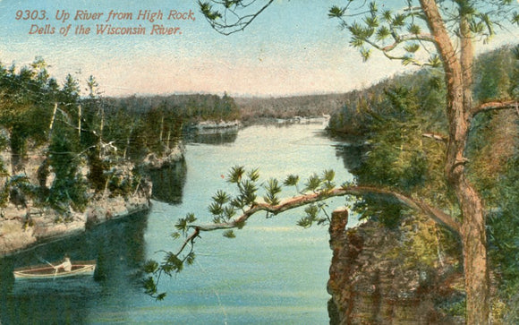 Up River From High Rock, Dells of the Wisconsin River, WI - Carey's Emporium