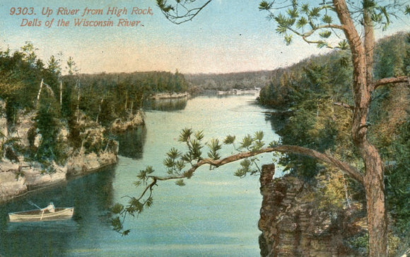 Up River From High Rock, Dells of the Wisconsin River, WI - Carey's Emporium