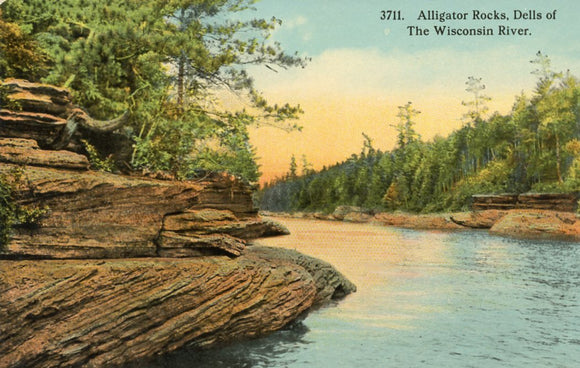 Alligator Rocks, Dells of the Wisconsin River, WI - Carey's Emporium