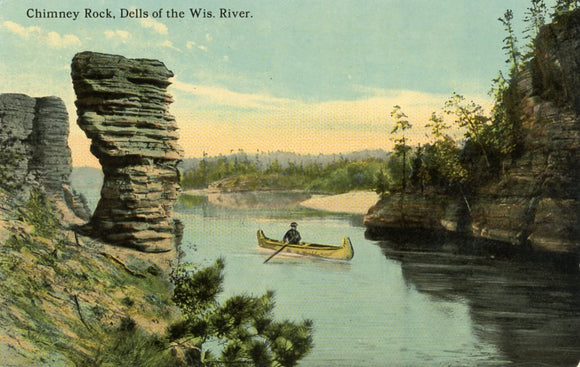 Chimney Rock, Dells of the Wis. River, WI - Carey's Emporium