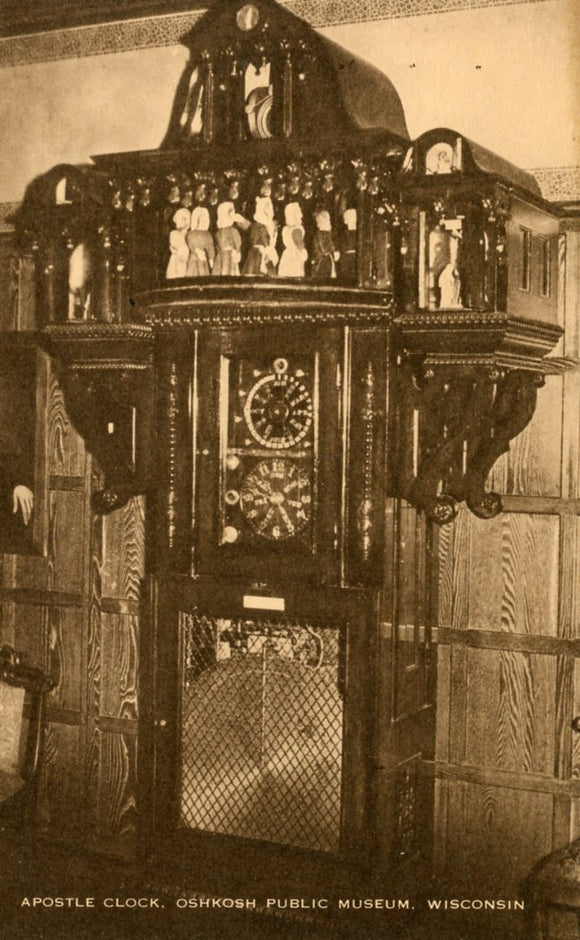Apostle Clock, Oshkosh Public Museum, WI - Carey's Emporium