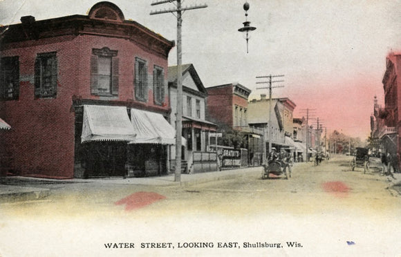 Water Street, Looking East, Shullsburg, WI - Carey's Emporium