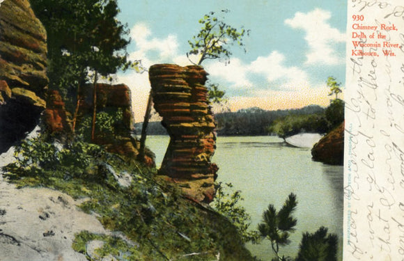 Chimney Rock, Dells of the Wisconsin River, Kilbourn, WI - Carey's Emporium