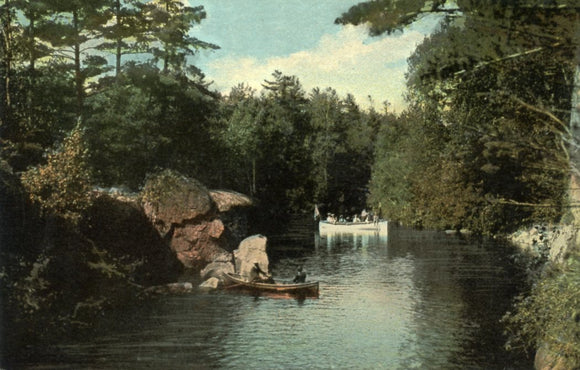 Boating on the Wisconsin River, Dells of the Wisconsin River, WI - Carey's Emporium