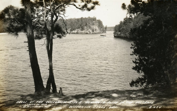 Dells of the Wisconsin River Romance Bluff in the Distance, Wisconsin Dells, WI - Carey's Emporium