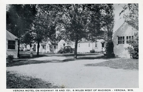 Verona Motel on Highway 18 and 151, 6 Miles West of Madison, Verona, WI - Carey's Emporium