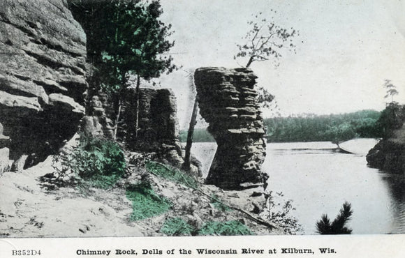 Chimney Rock, Dells of the Wisconsin River at Kilburn, WI - Carey's Emporium