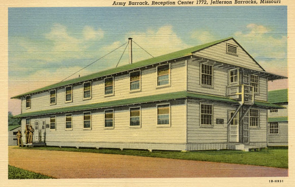 Army Barrack, Reception Center 1772, Jefferson Barracks, MO - Carey's Emporium