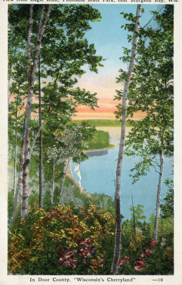 View from Eagle Bluff, Peninsula State Park, near Sturgeon Bay, WI - Carey's Emporium