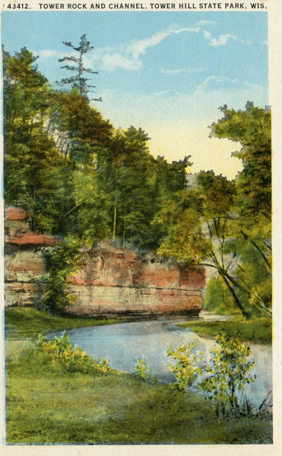 Tower Rock and Channel, Tower Hill State Park, WI - Carey's Emporium