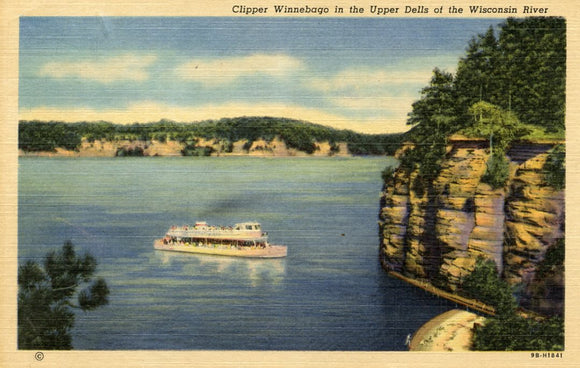 Clipper Winnebago in the Upper Dells of the Wisconsin River, WI - Carey's Emporium