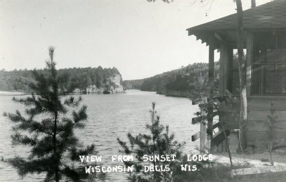 View from Sunset Lodge, Wisconsin Dells, WI - Carey's Emporium