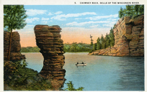 Chimney Rock, Dells of the Wisconsin River, WI - Carey's Emporium
