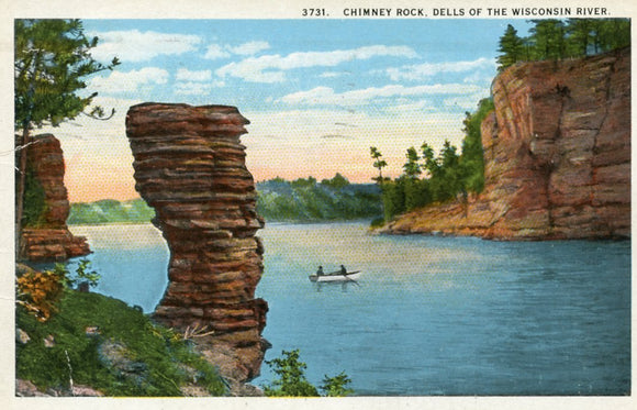 Chimney Rock, Dells of the Wisconsin River, WI - Carey's Emporium