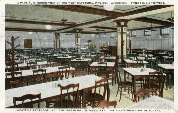 A Partial Interior View of the 4C Cafeteria, Madison, WI - Carey's Emporium