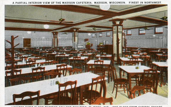 A Partial Interior View of the 4C Cafeteria, Madison, WI - Carey's Emporium