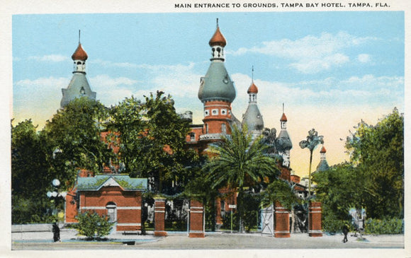 Main Entrance to Grounds, Tampa Bay Hotel, Tampa, FL - Carey's Emporium