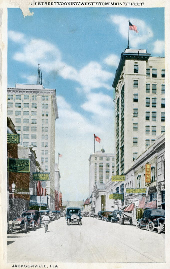 Forsyth Street Looking West from Main Street, Jacksonville, FL - Carey's Emporium