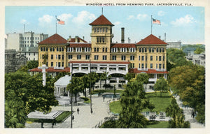 Windsor Hotel from Hemming Park, Jacksonville, FL - Carey's Emporium