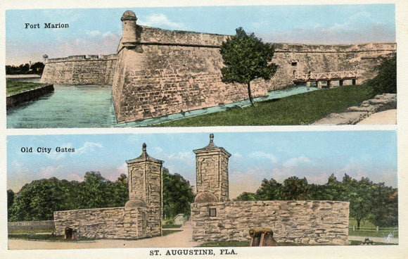 Fort Marion, Old City Gates, St. Augustine, FL - Carey's Emporium