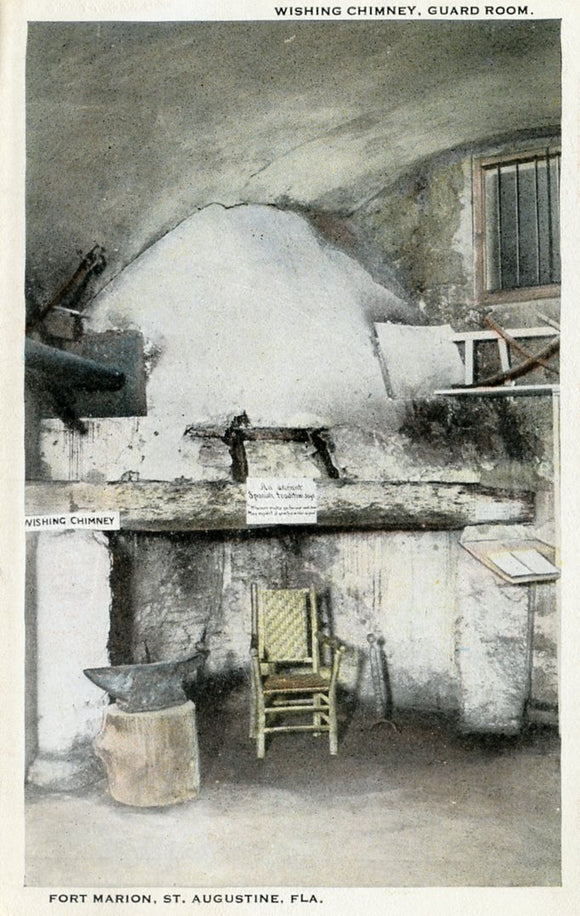 Wishing Chimney, Guard Room, Fort Marion, St. Augustine, FL - Carey's Emporium