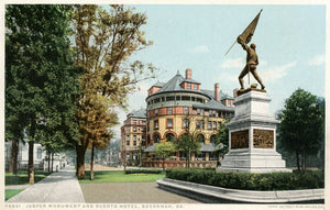 Jasper Monument and DeSoto Hotel, Savannah, GA - Carey's Emporium