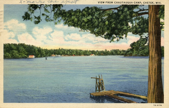 View from Chautauqua Camp, Chetek, WI - Carey's Emporium
