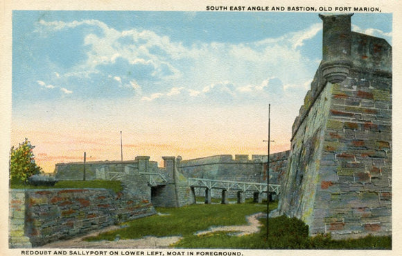 South East Angle and Bastion, Fort Marion, St. Augustine, FL - Carey's Emporium
