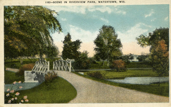 Scene in Riverview Park, Watertown, WI - Carey's Emporium