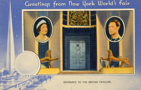 Entrance to the British Pavilion, New York Worlds Fair - Carey's Emporium