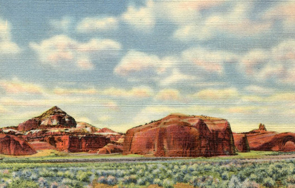 No. 1 Pyramid, Red Rocks and Navajo Church, Near Gallup, NM - Carey's Emporium