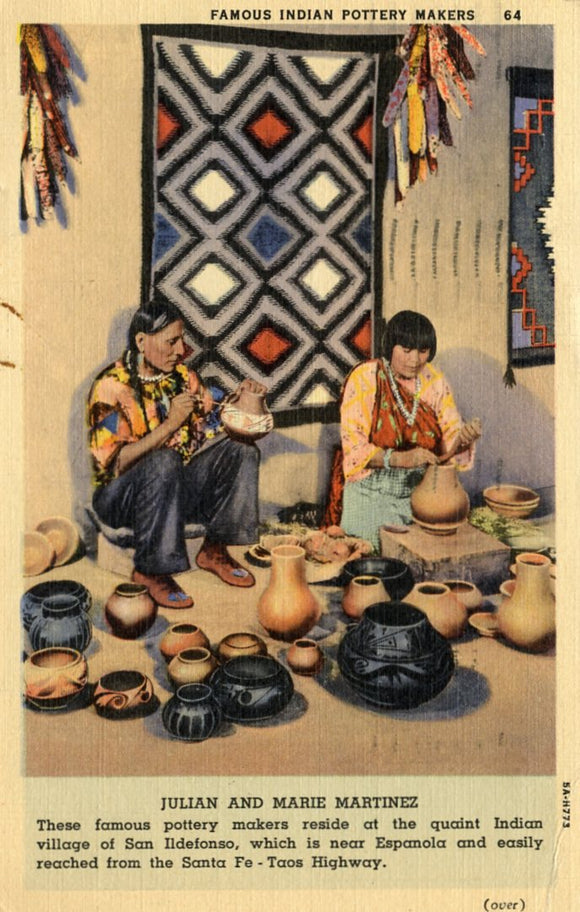 Julian and Marie Martinez, San Ildefonso, NM - Carey's Emporium