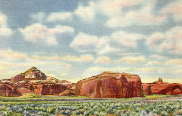 No. 1 Pyramid, Red Rocks and Navajo Church, Near Gallup, NM - Carey's Emporium
