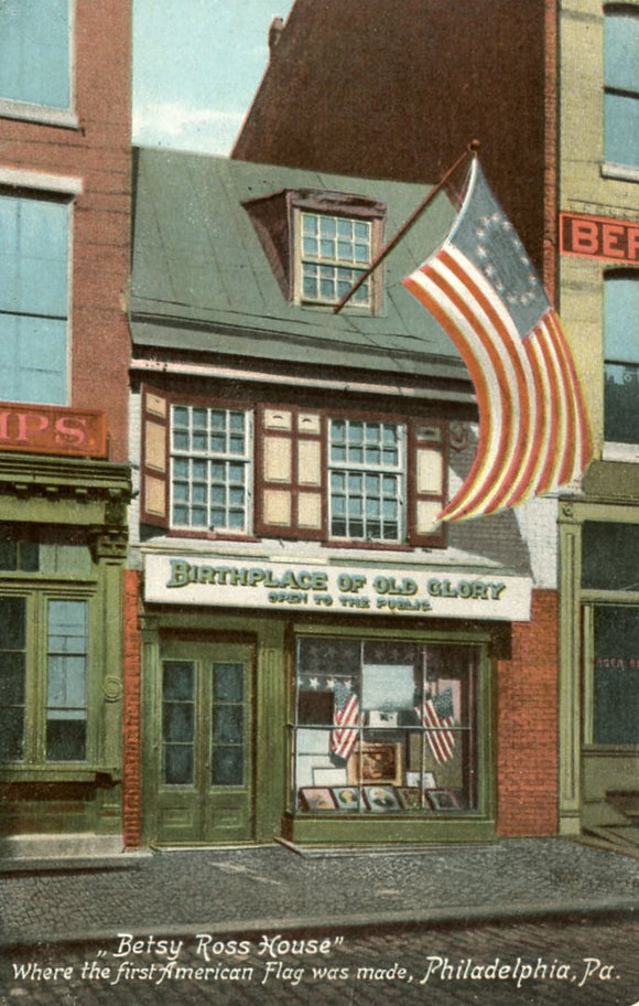 Betsy Ross House, Where the first American Flag was made, Philadelphia, PA - Carey's Emporium