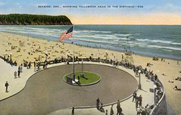 Showing Tillamook Head in the Distance, Seaside, OR - Carey's Emporium