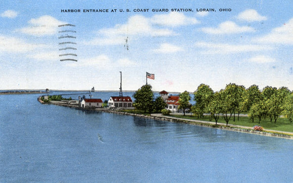 Harbor Entrance at U. S. Coast Guard Station, Lorain, OH - Carey's Emporium