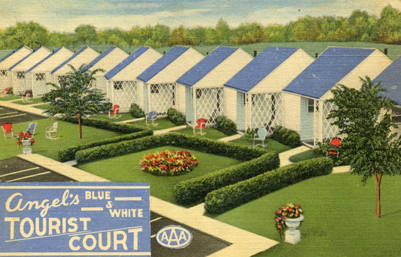 Angel's Blue and White Tourist Court, Bowling Green, OH - Carey's Emporium