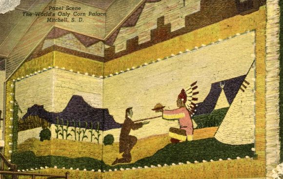 Panel Scene, The World's Only Corn Palace, Mitchell, SD - Carey's Emporium