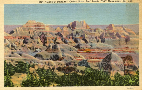 Dante's Delight, Cedar Pass, Badlands Nat'l Monument, SD - Carey's Emporium