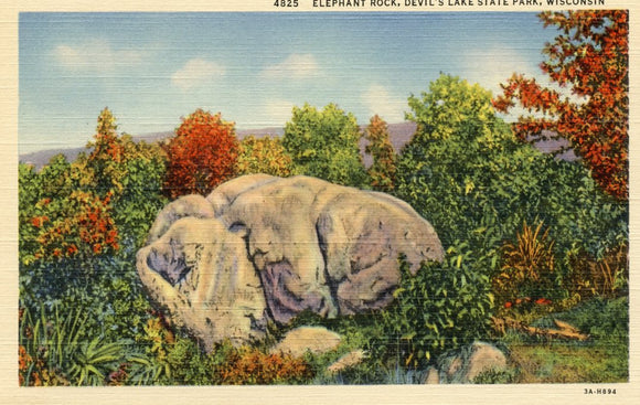 Elephant Rock, Devil's Lake State Park, WI - Carey's Emporium