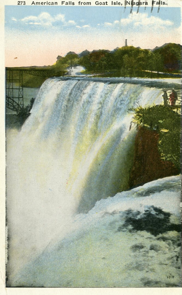 American Falls from Goat Isle, Niagara Falls, NY - Carey's Emporium